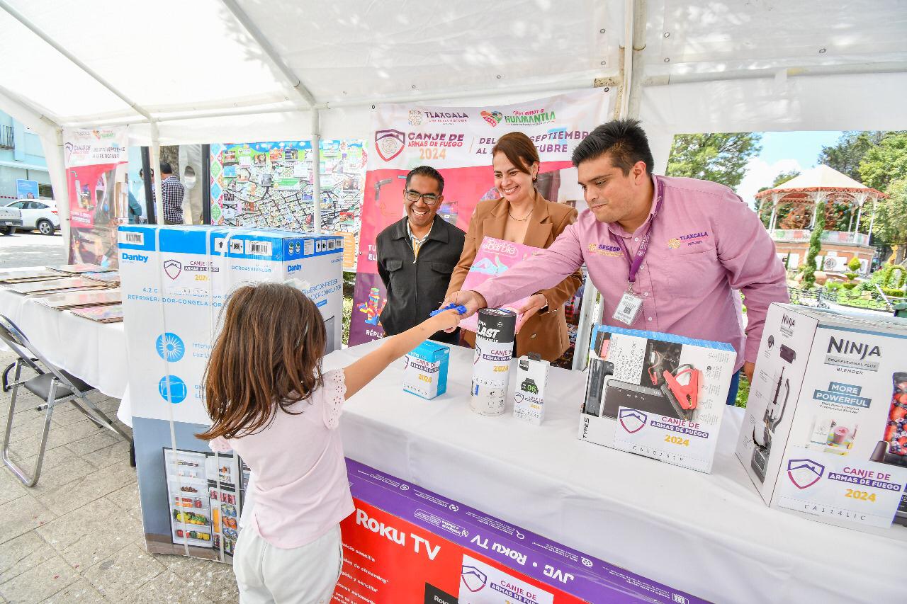 Se fortalece en Huamantla la cultura de la paz con campaña de Canje de Armas de Fuego 2024